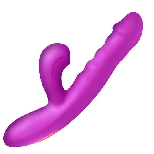 "Thrust Wave Thrusting and Sucking Rabbit Vibrator - Purple INM-AH436"